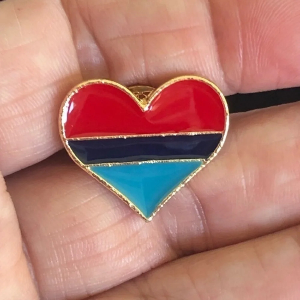 3 for $25/ Pink Blue Purple Bisexual Pride Lapel Pin Brooch